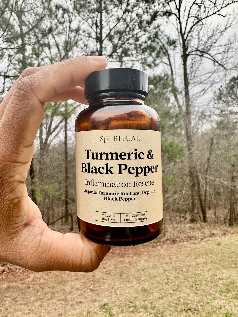 Turmeric & Black Pepper Capsules (Inflammation Rescue) SpiRITUAL LLC