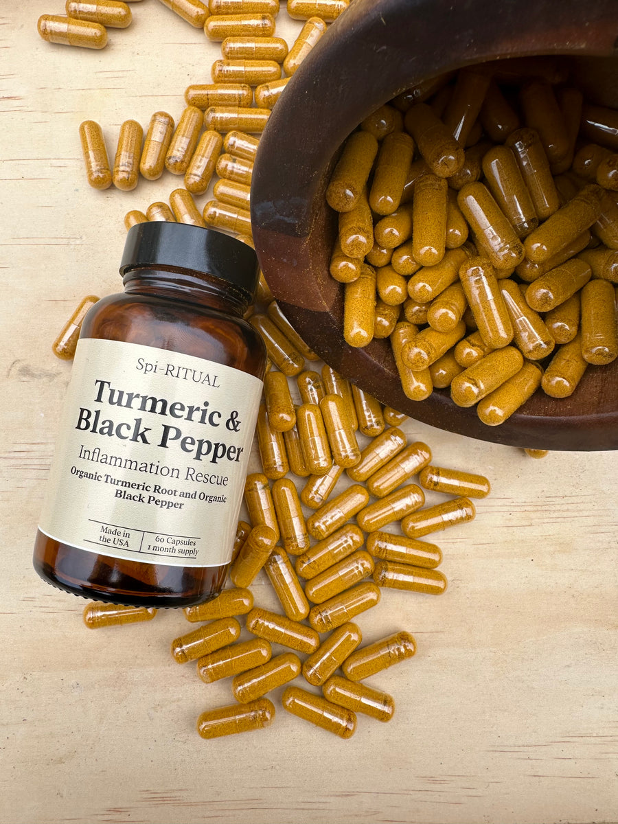 Turmeric & Black Pepper Capsules (Inflammation Rescue) SpiRITUAL LLC